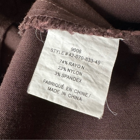 Laura Petites Chocolate Brown Capri Pants - Size 14 - Picture 7 of 9
